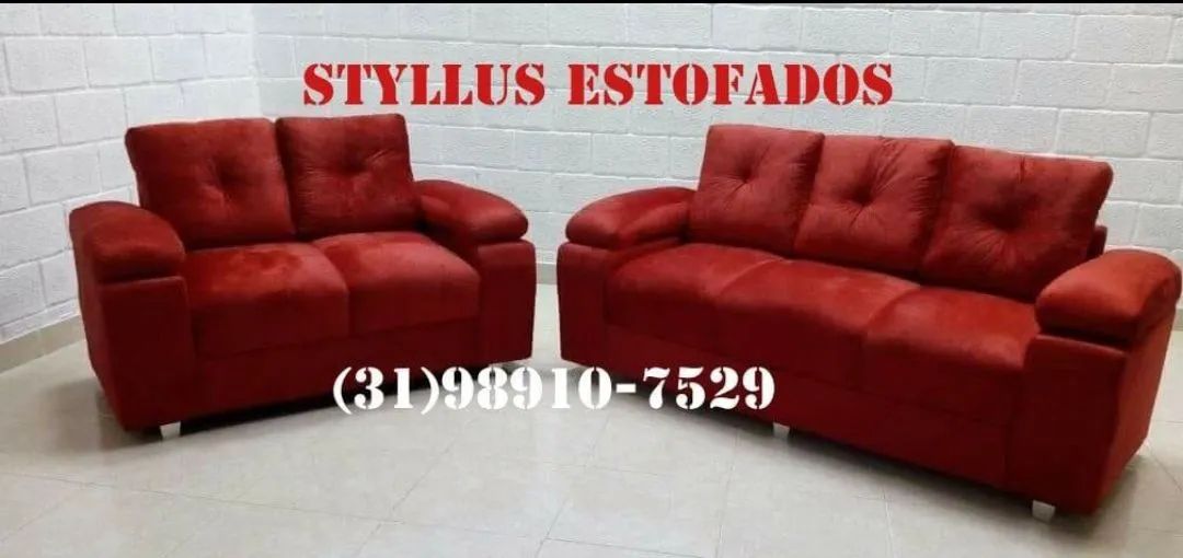 Conjunto de 2 e 3 lugares novo - Foto 4