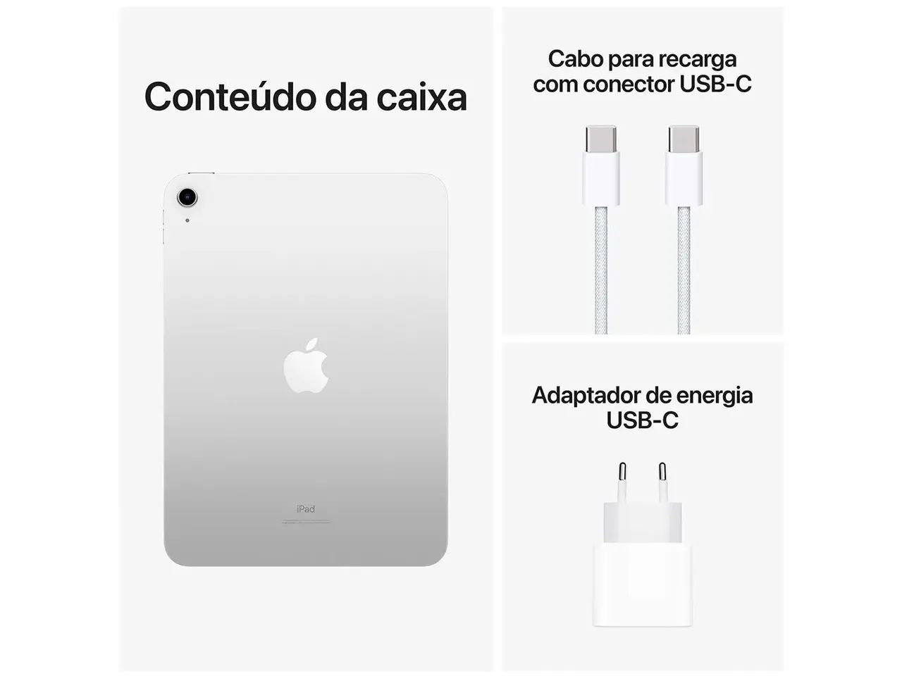 Apple iPad 10,9 10ª Geração Wi-Fi Prata - Novo e Lacrado - Foto 3