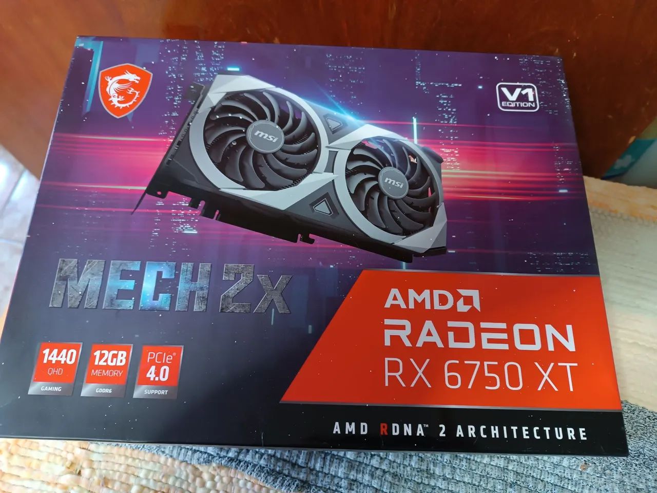 Placa de Vídeo MSI Radeon RX 6750 XT mech 2X - 12GB GDDR6