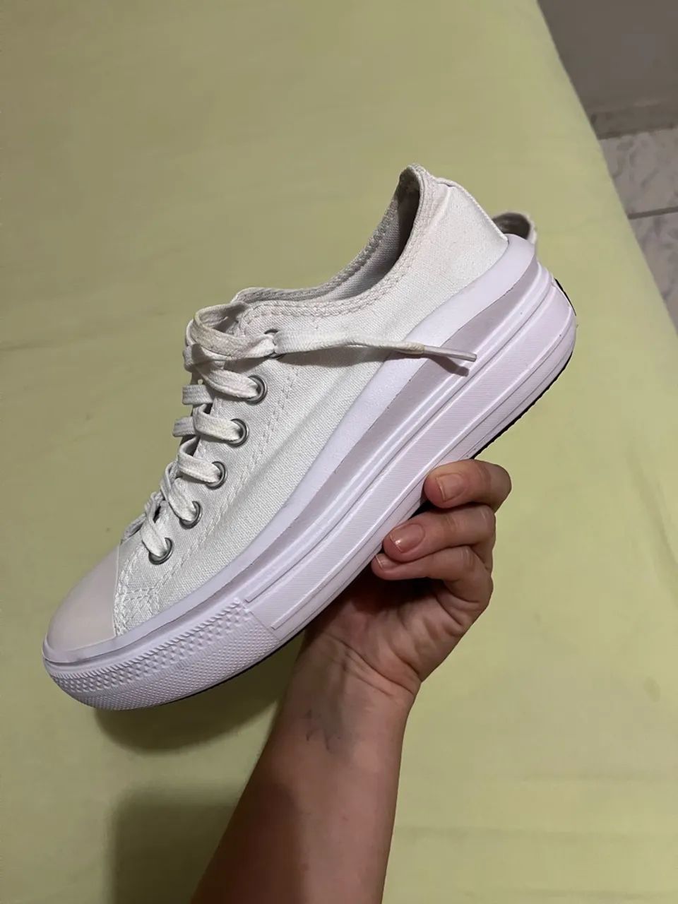 Tênis Converse All Star Plataforma Branco - Foto 2