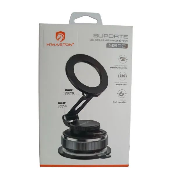 Suporte Magnético Universal Para Celular Carro Mesa  À Vacuo - Foto 4