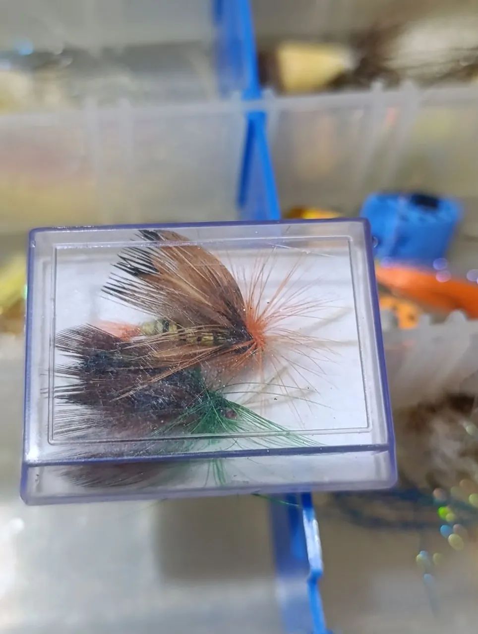 ISCAS DE FLY FISHING DIVERSAS COM ESTOJOS E BOLSA - Foto 4