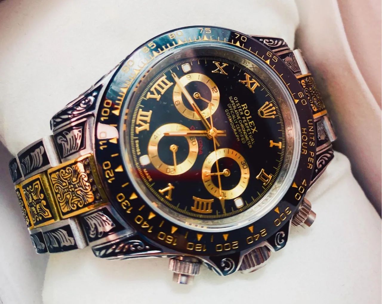 Relógio Elegante RLX Submariner Entalhado Luxo e Estilo em Cada Detalhe - Foto 2