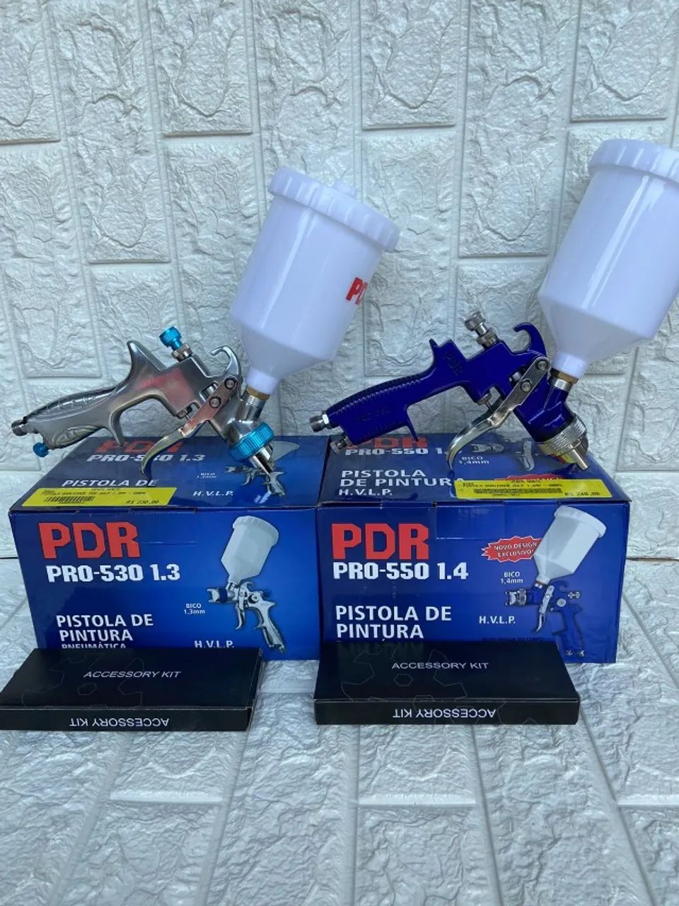  Pistola de Pintura Profissional Pneumatica - Marca: PDR - Foto 4