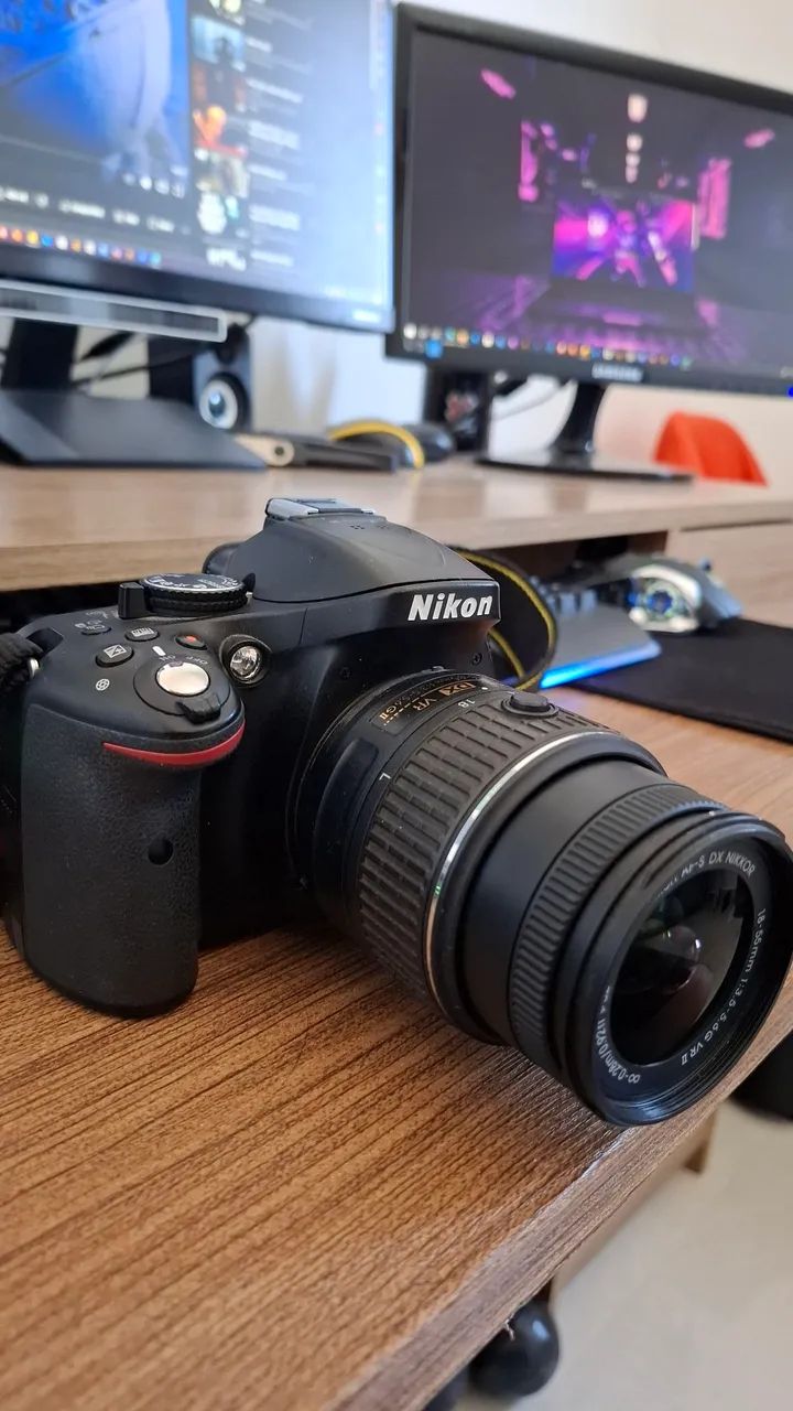 Câmera Nikkon D5200 + lente 18-55mm - Foto 3