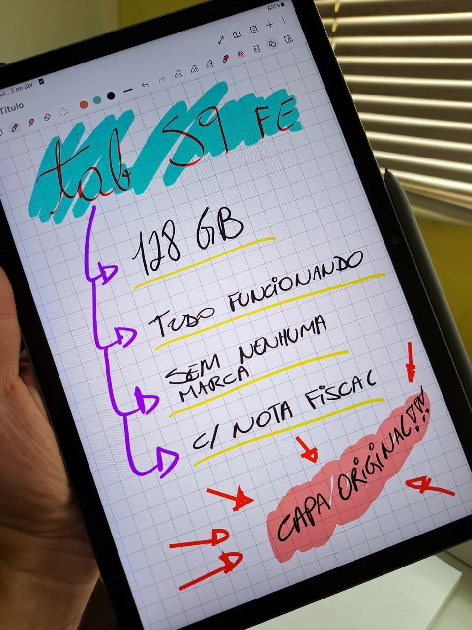 Tablet Samsung Tab S9 FE 128GB - Foto 4