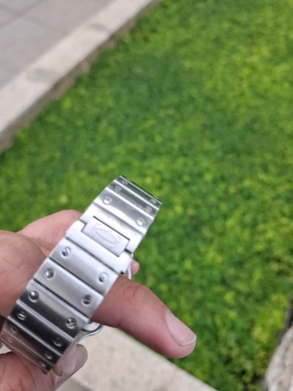 Relógio CARTIER SANTOS MOSTRADOR AZUL AUTOMÁTICO  - Foto 4