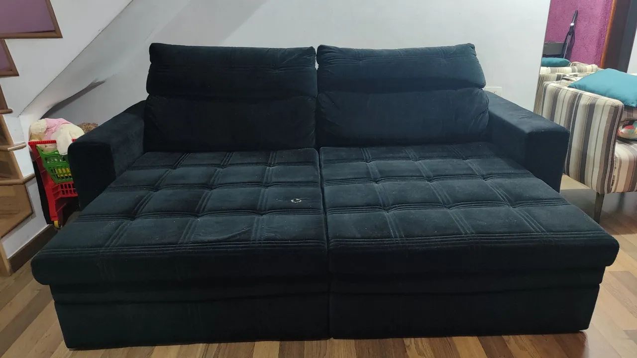 Sofá Retrátil e Reclinável Plenitude Design