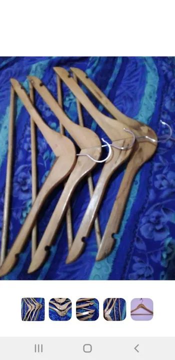 Cabide de madeira para roupas - Foto 2