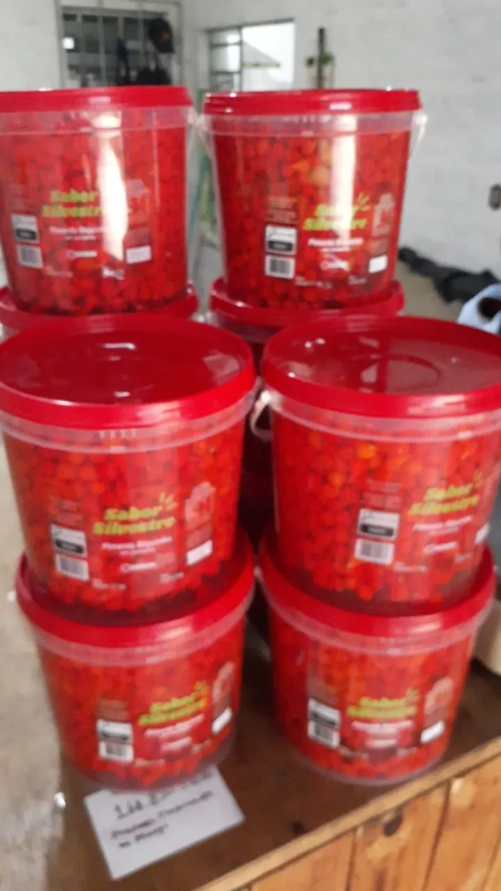 Pimenta biquinho fresca - Balde de 3kg líquido
