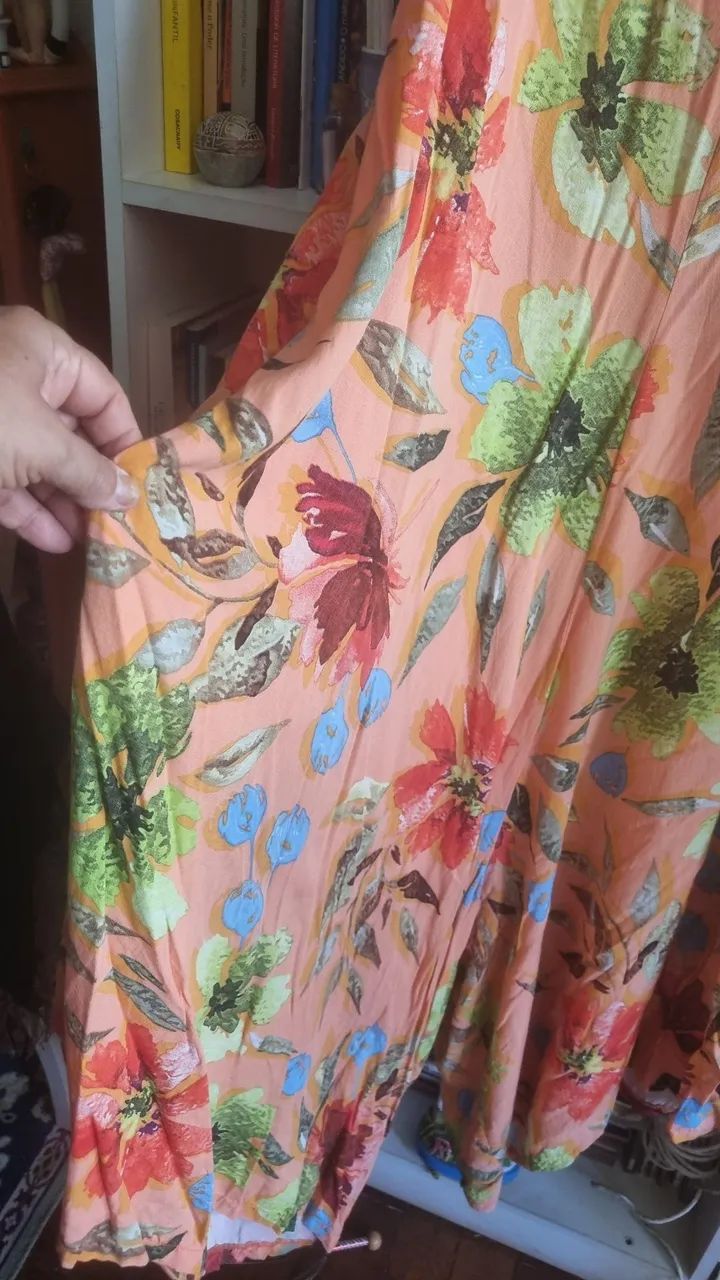 Vestido longo estampado floral - Foto 3