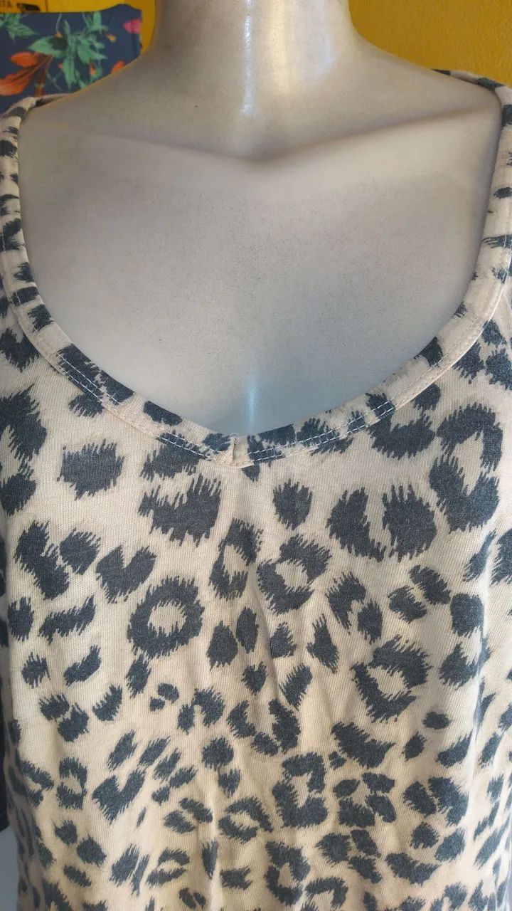 Camiseta Feminina Estampa Animal Print - Foto 2