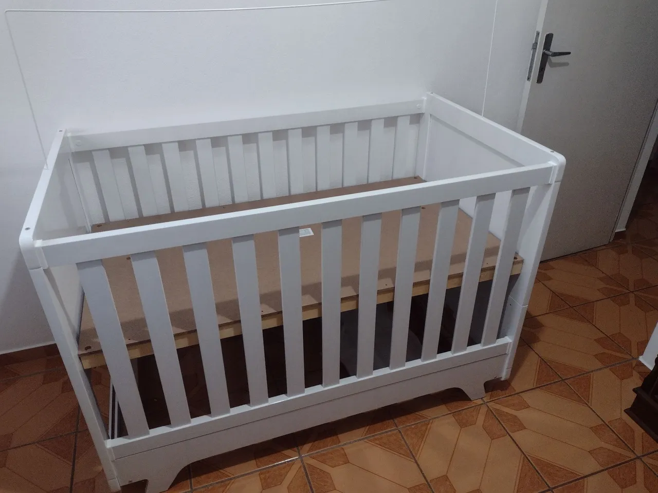Berço Branco para Bebê, vira cama