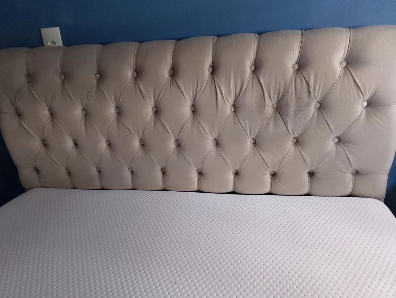 Cabeceira de Cama Queen Bege - Foto 4