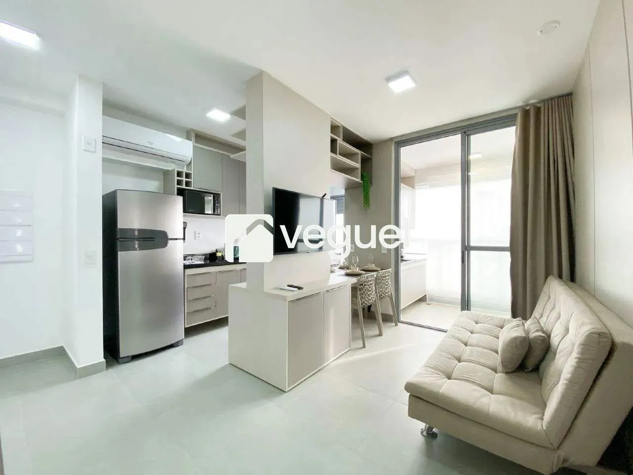 Apartamento mobiliado de 50m² para alugar com 1 quarto no Edifício Fiúsa One, Ribeirão Pre