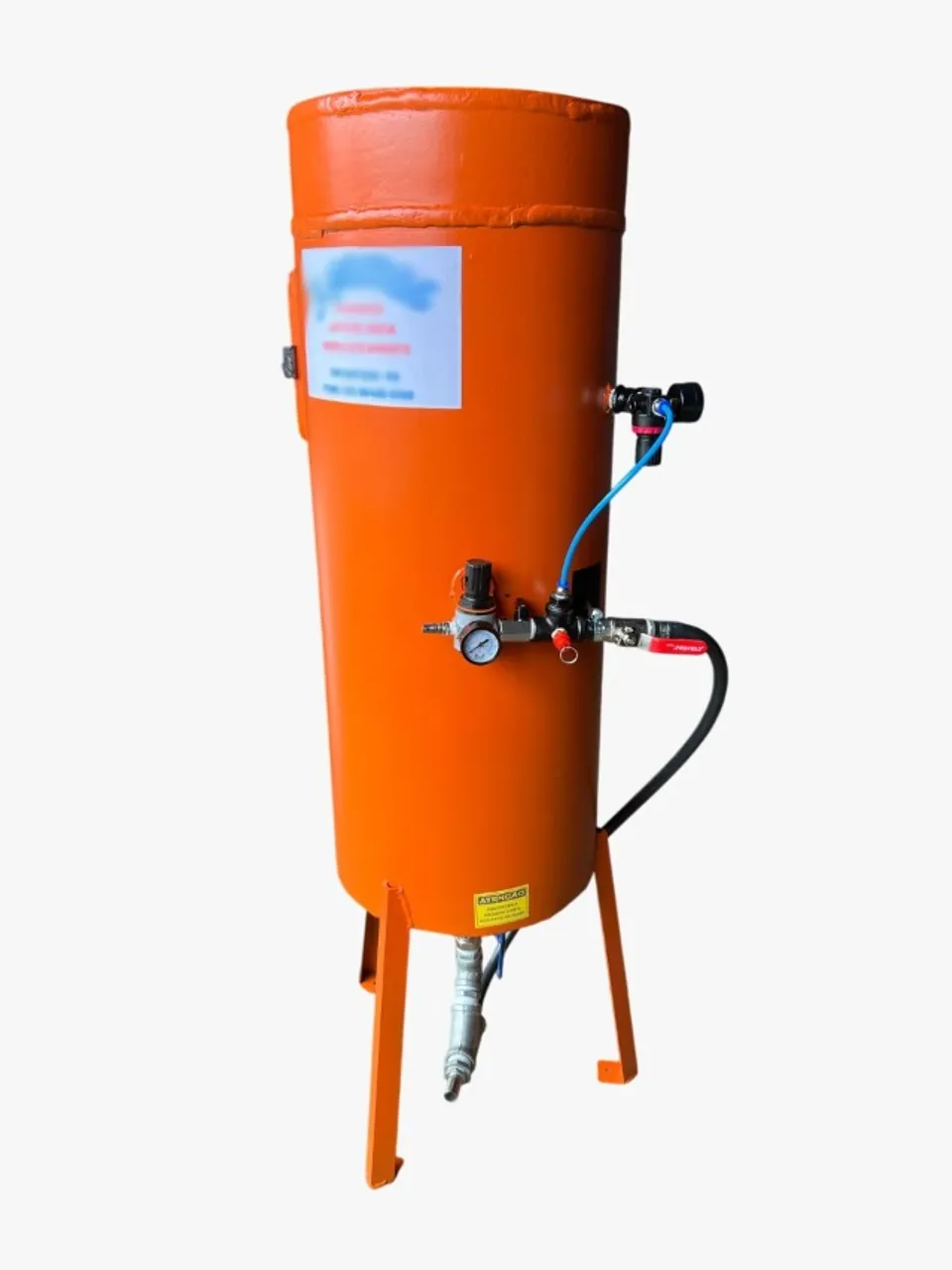 maquina jato de granalha 400 quilos valvula pop-up