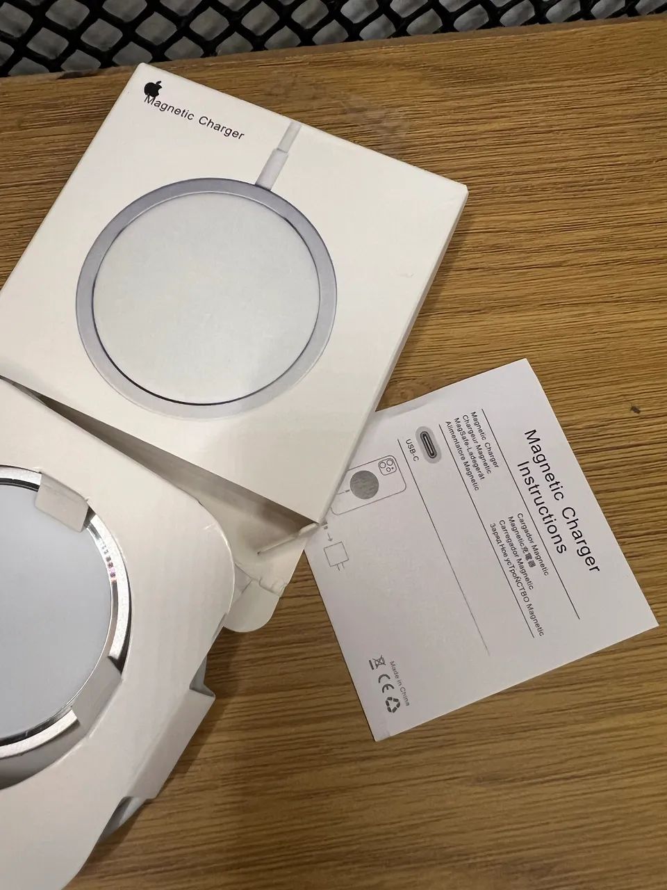 Carregador Sem Fio Para iPhone Magnético Magsafe Tipo C De Carregamento Rápido Redondo - Foto 6