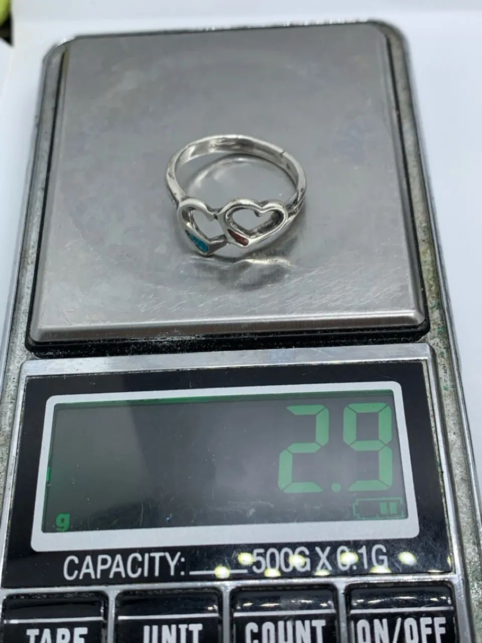 vintage anel de prata sterling tamanho 18 - Foto 5