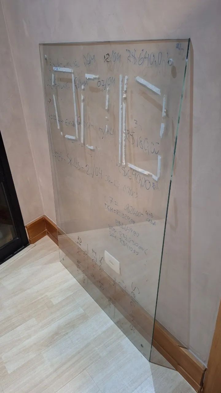 Lousa vidro quadro branco - Foto 2