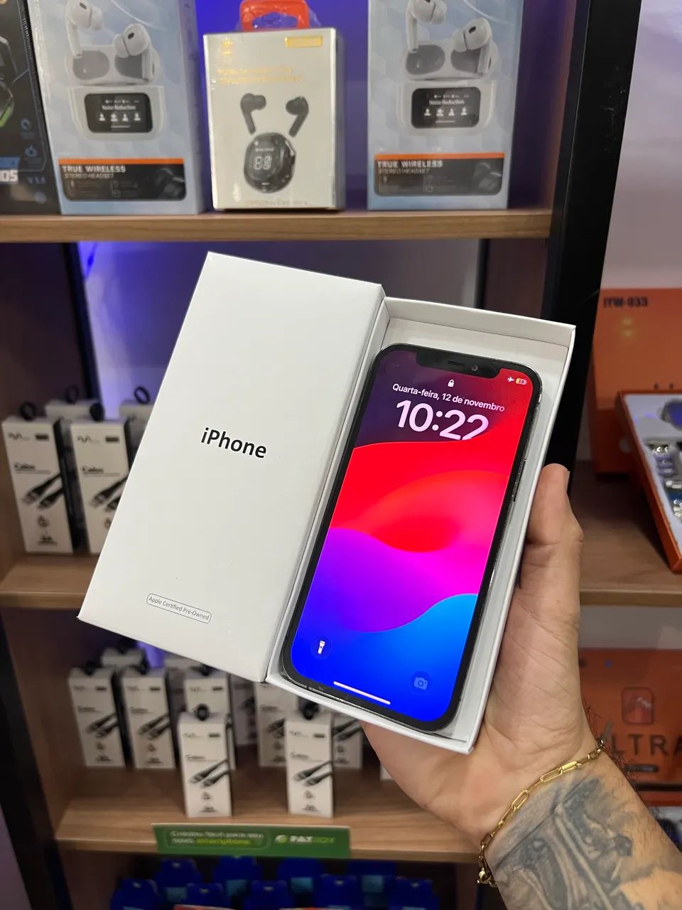 iPhone 12 Pro 128GB ac cartão bateria 100% - Celulares e