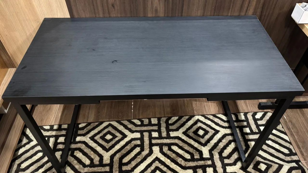 Mesa pé de ferro 120x60 cor preto  - Foto 3