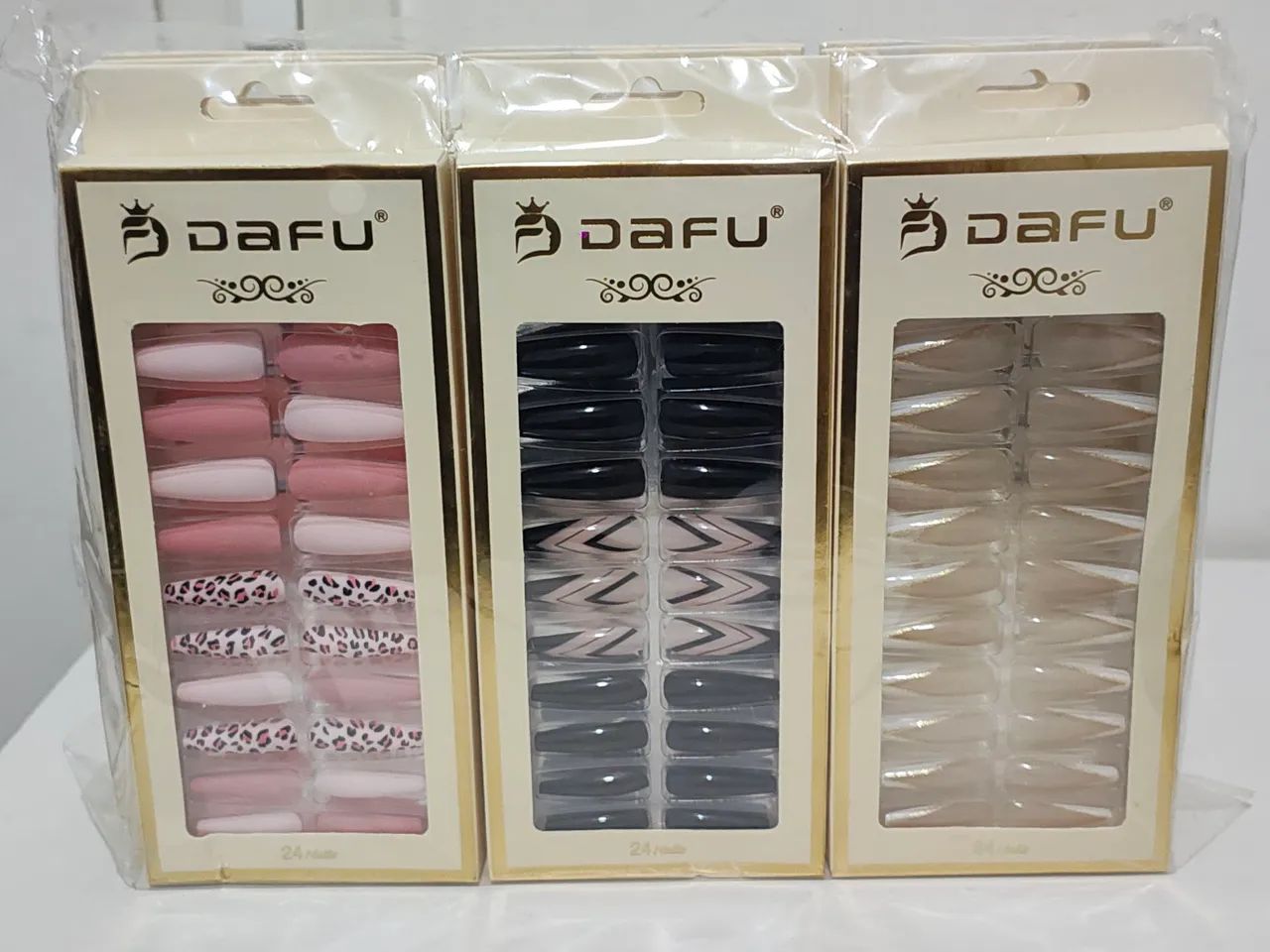 Unha postiça Dafu com 24 unidades kit 12 caixas - Foto 3