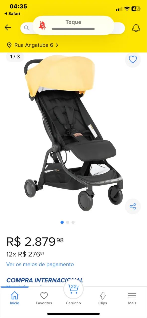 Carrinho de Bebê Dobrável mountain buggy  - Foto 6