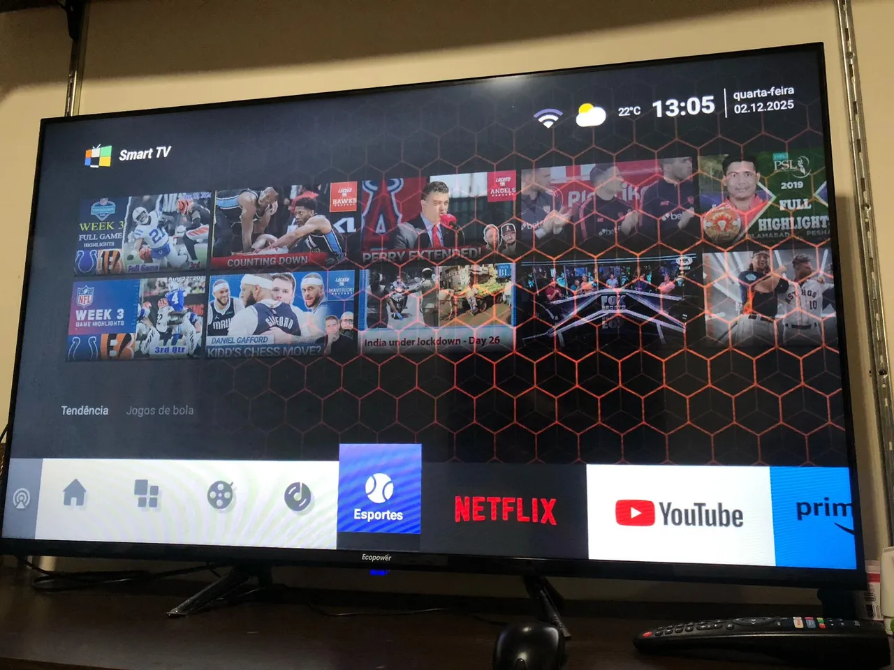Smart TV Ecokpower - Tela Grande e Recursos Incríveis!