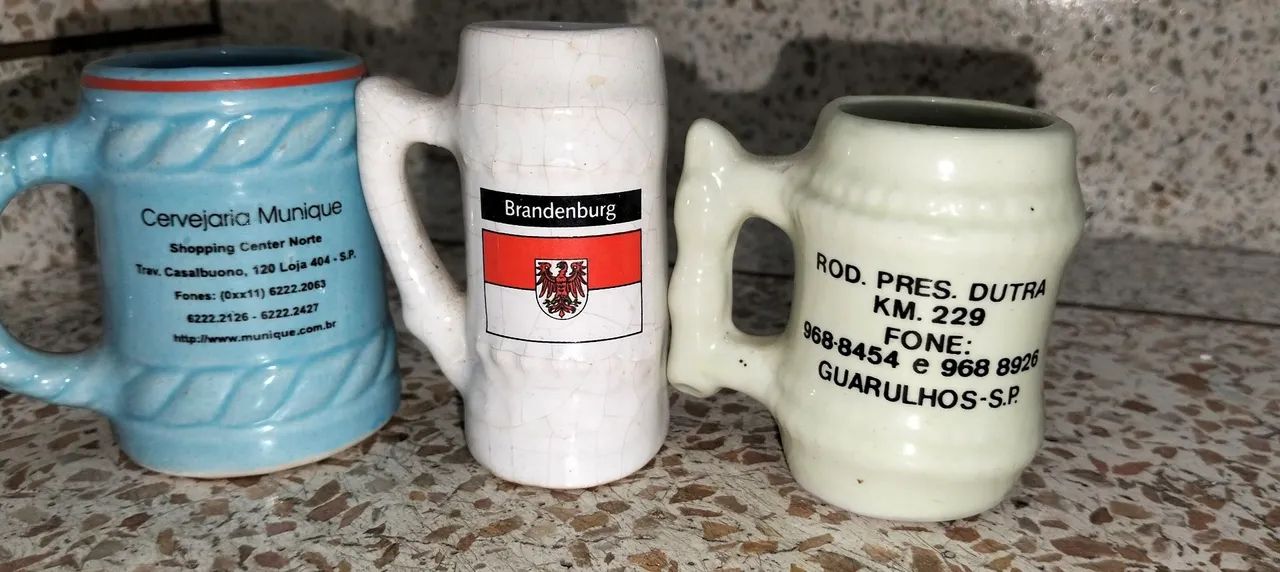 Conjunto de Mini Canecas de Porcelana Antigas - Foto 4