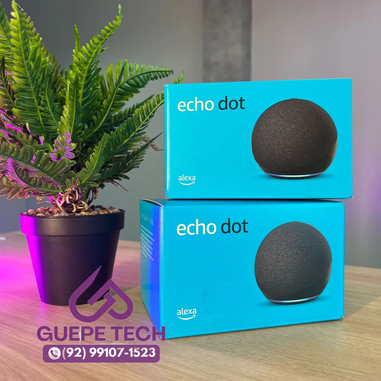 ALEXA ECHO DOT 5 GERAÇÃO - 1 ANO DE GARANTIA PRODUTO LACRADO COM NOTA FISCAL