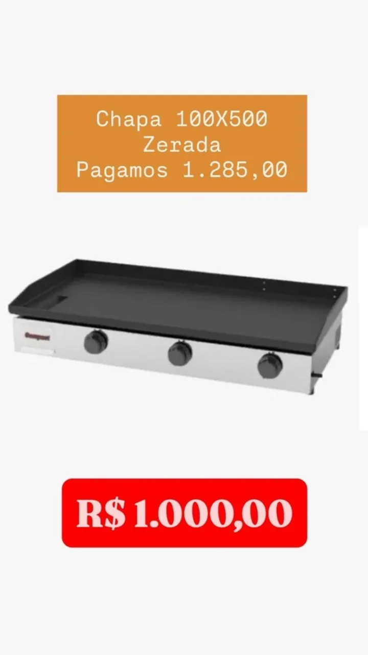 Chapa para lanches