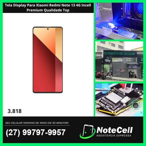 Tela Display Para Xiaomi Redmi Note 13 4G Incell Premium Qualidade Top- Instalação em 30m!