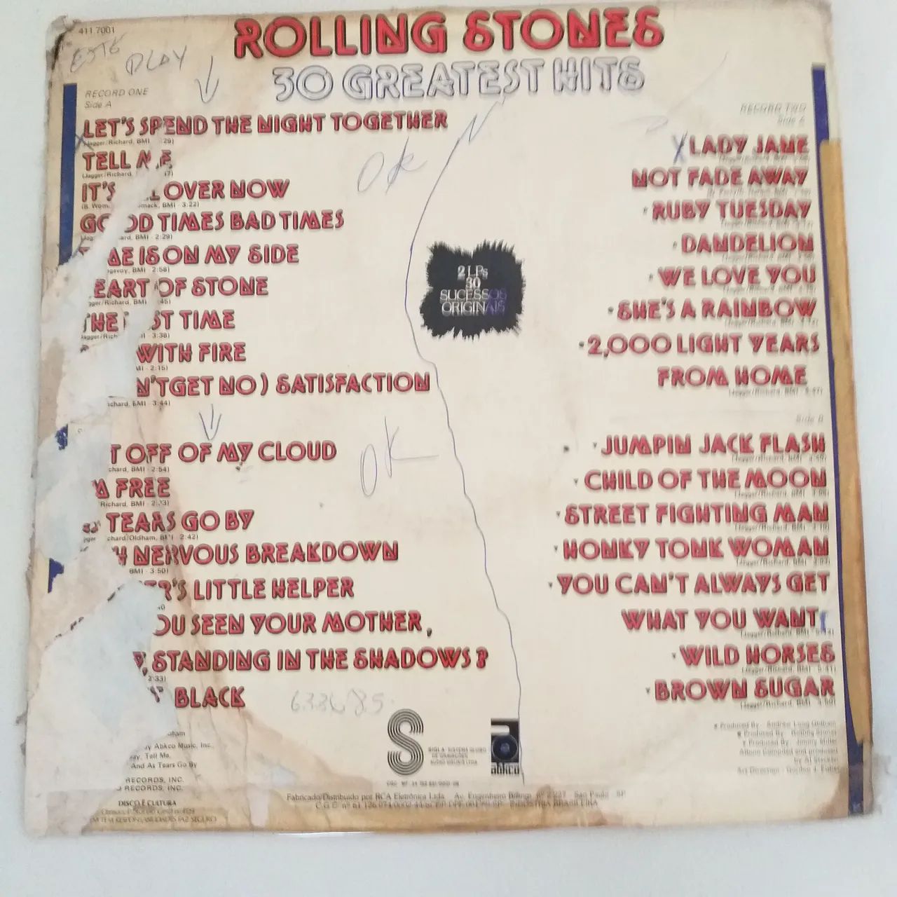 LP Rolling Stones -  Greatest Hits - Foto 2