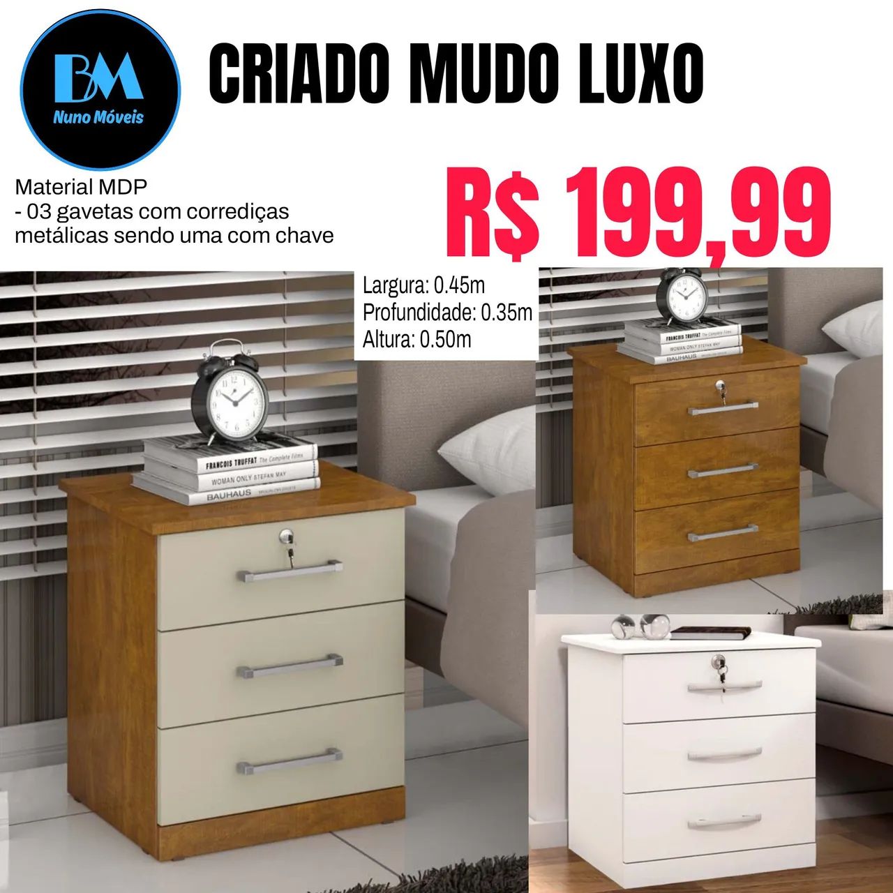 Criado mudo/mesa de Cabeceira  - Foto 2