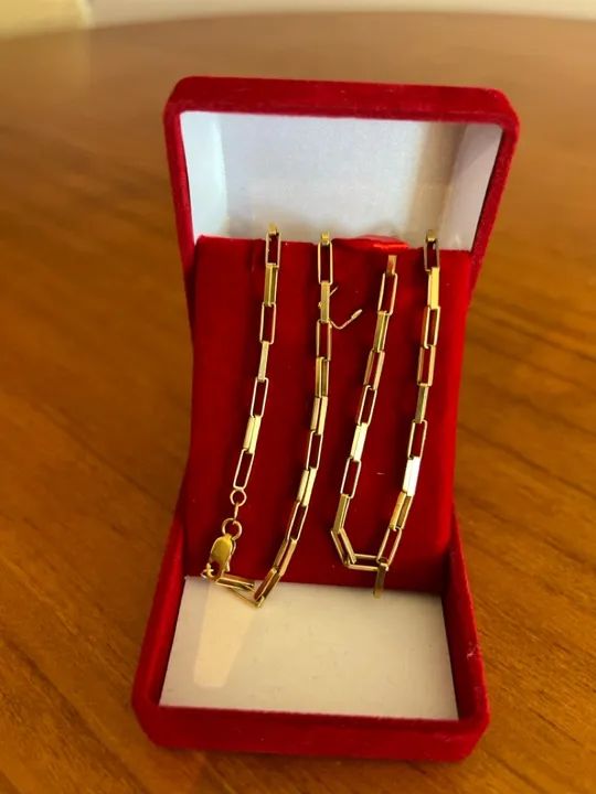 Corrente de ouro 18k (maciça , sem detalhes ) - Foto 2