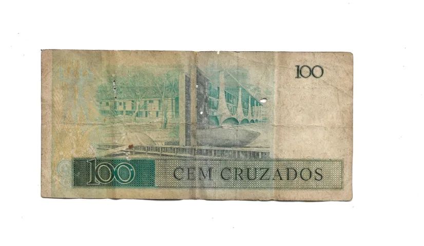 Nota Cédula de 100 Cruzados - Foto 2