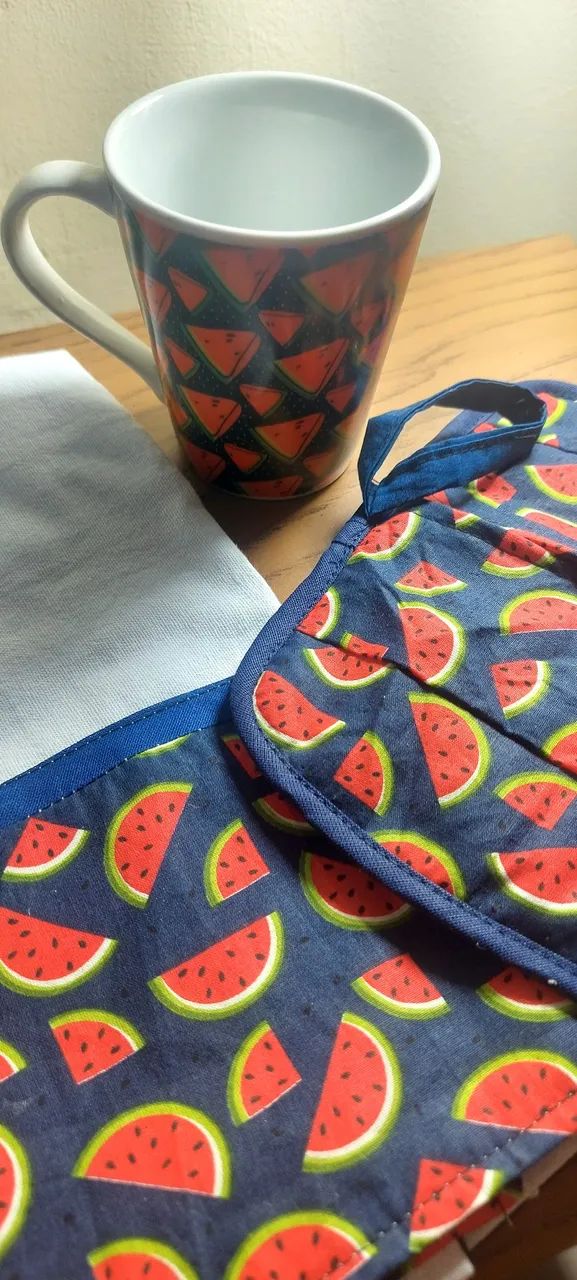  Kit Caneca de cerâmica com estampa de melancia - Foto 4