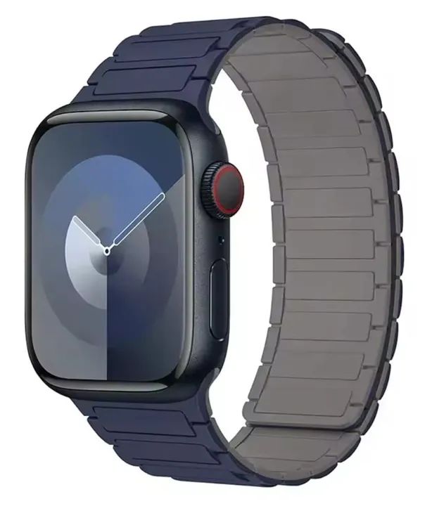 Pulseira para Apple Watch Magnética de silicone 42 a 49mm - Foto 3