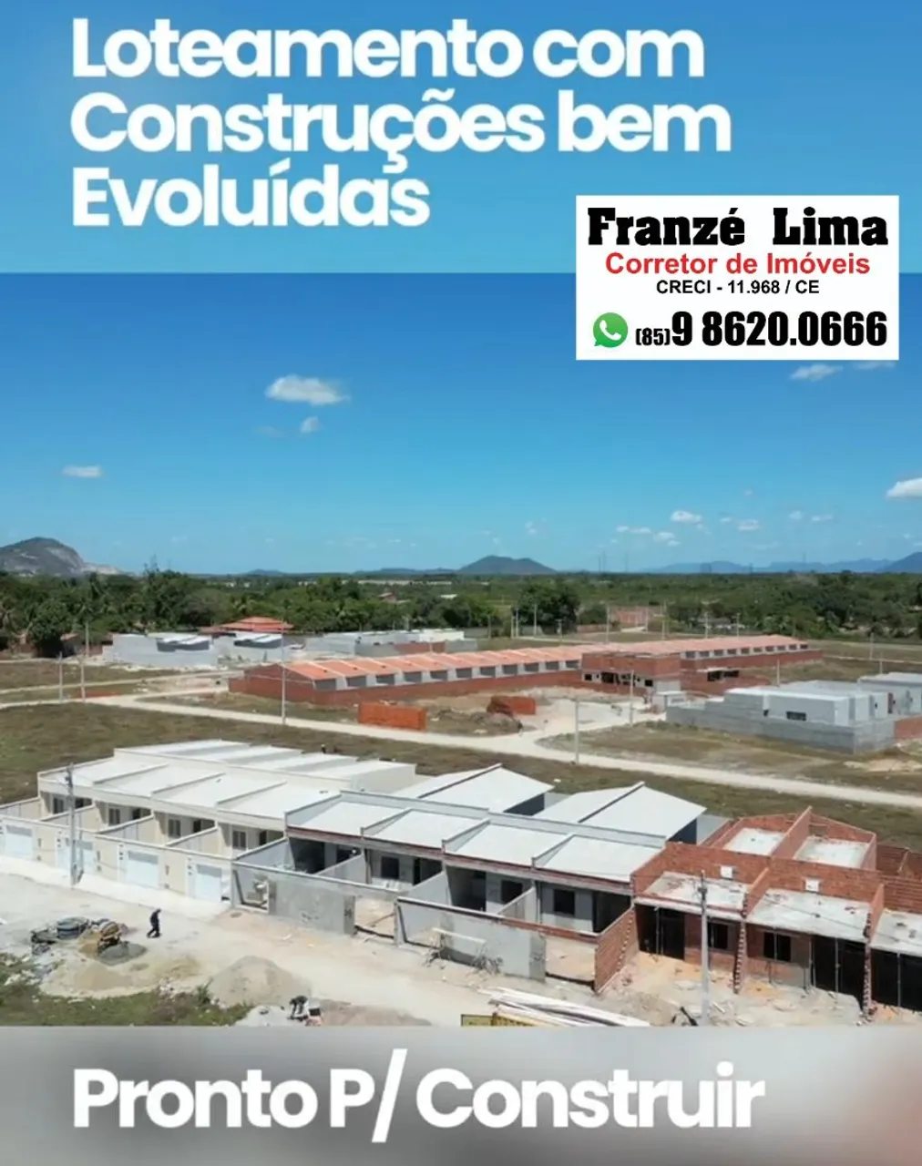 Lotes para construção imediata Aprovado pela C.E.F e Lotes financiados