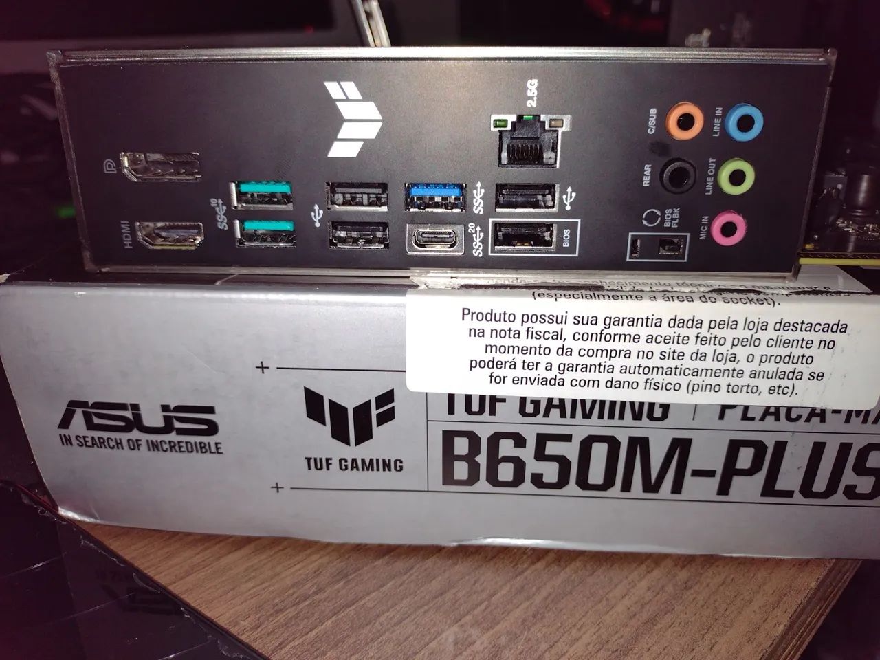 Placa mãe Asus TUF Gaming B650m PLUS - Foto 5