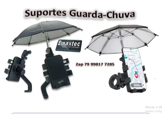 Suporte Mini Guarda-Chuva Para Celular Universal Moto E Bike