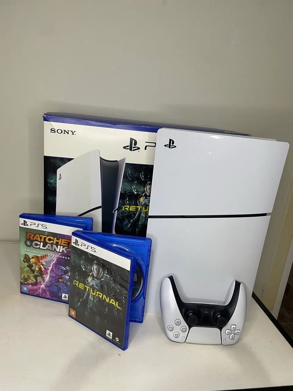 PS5 Slim com Leitor de Disco - Completo - Foto 4