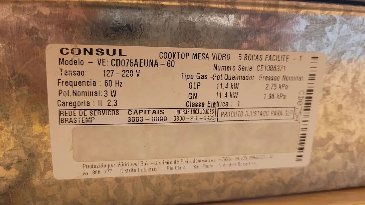 Cooktop Consul 5 bocas - Foto 2
