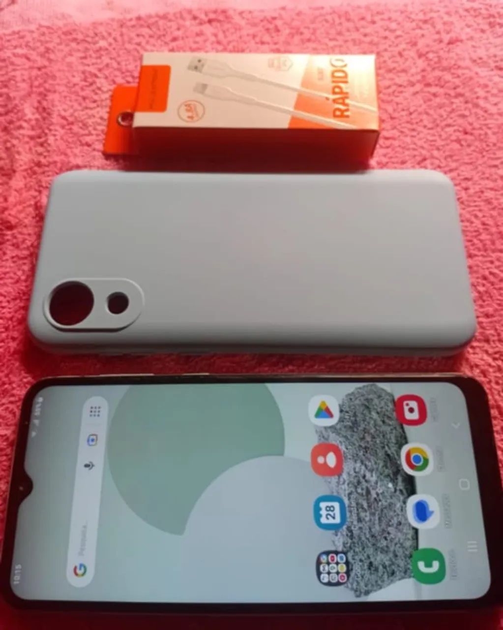 Samsung A03 em perfeito estado,  acompanha carregador e capinha 