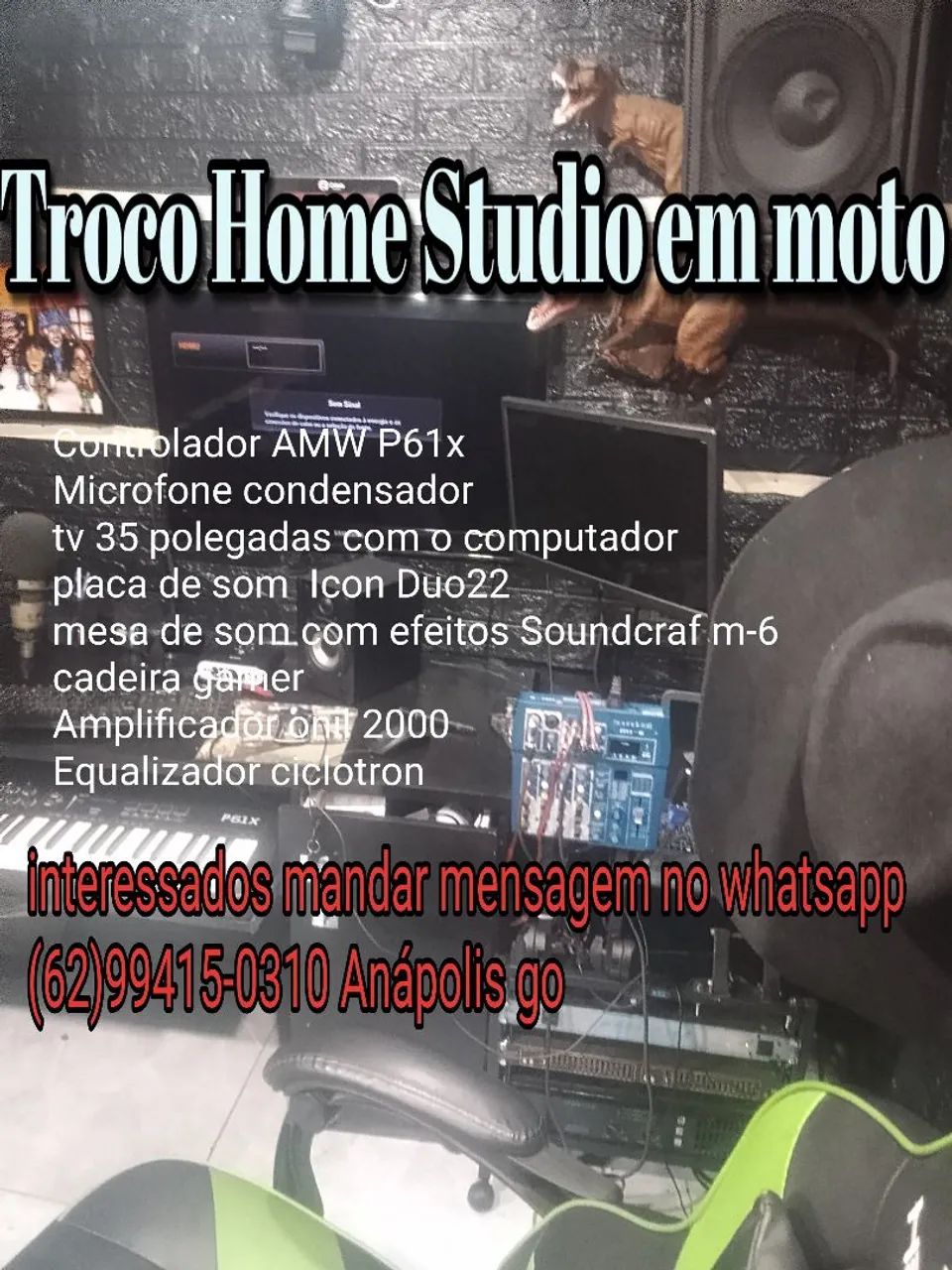 Home Studio para gravação músical