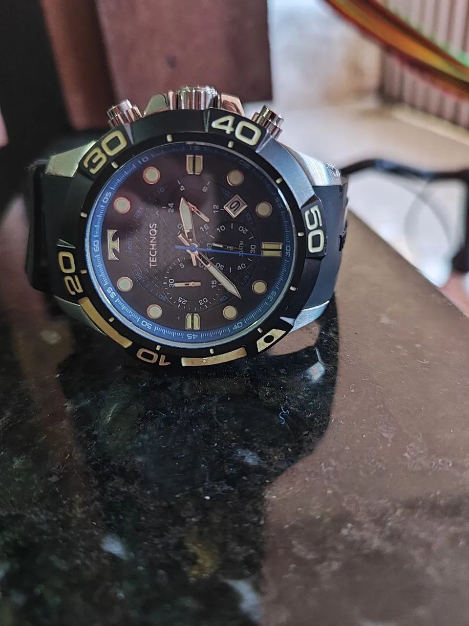 Relógio techno Aqua, sofisticado para 300 metros de profundidade. - Foto 2