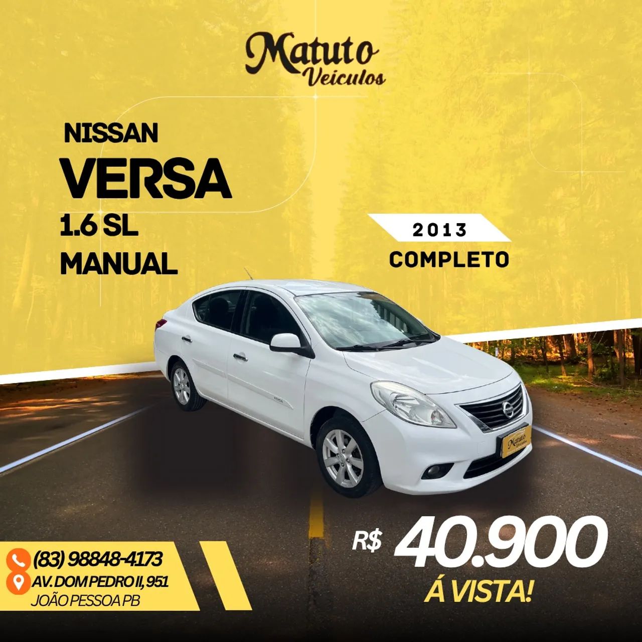 Nissan Versa 1.6 16V FLEX SL 4P MANUAL 2013