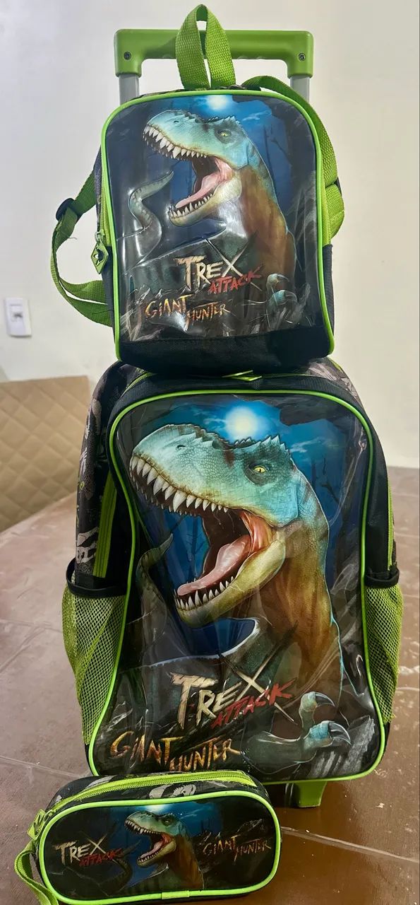 Mochila escolar dinossauro 