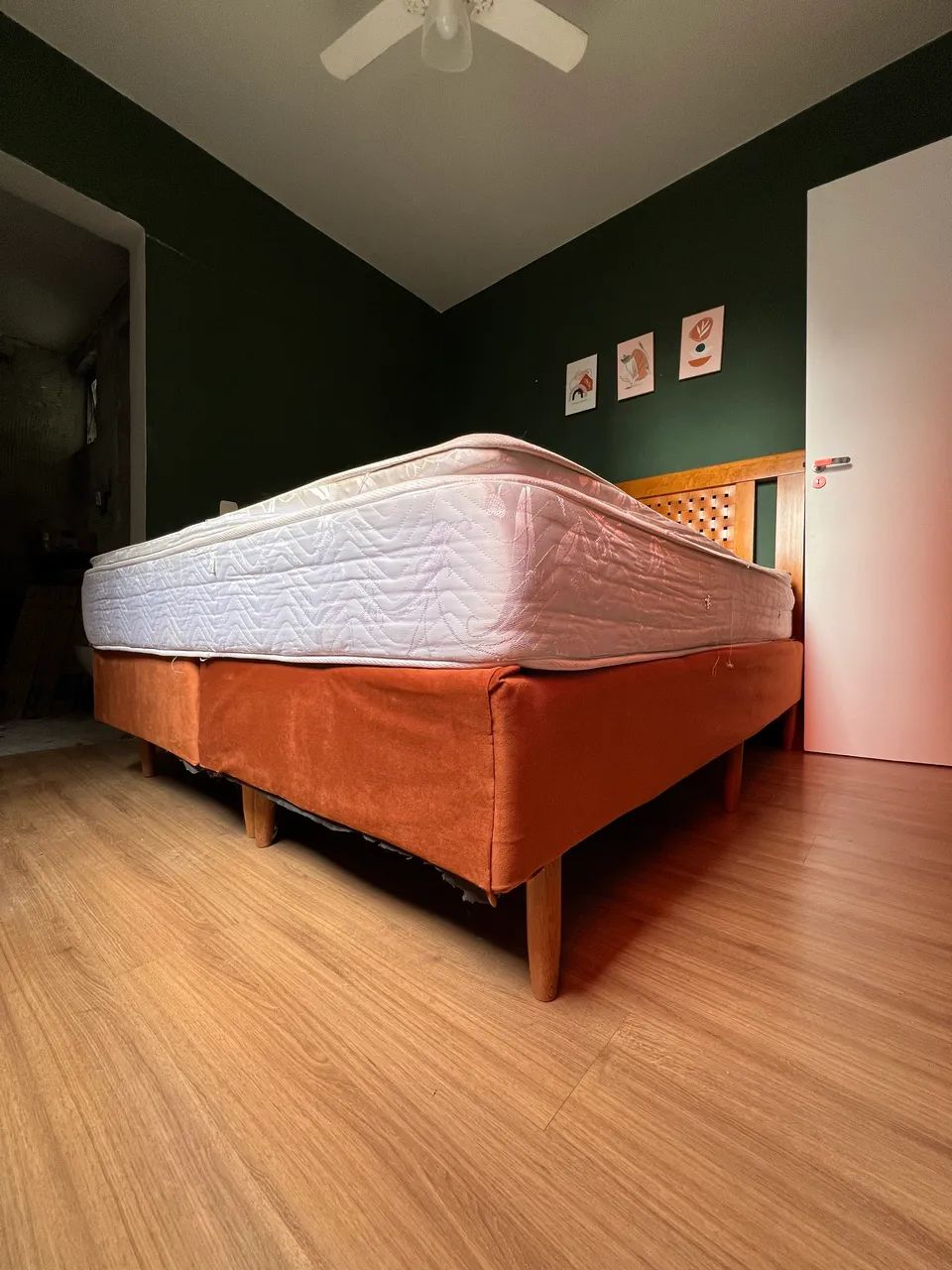 Cama Box Queen Size Bipartida + Colchão - Foto 4