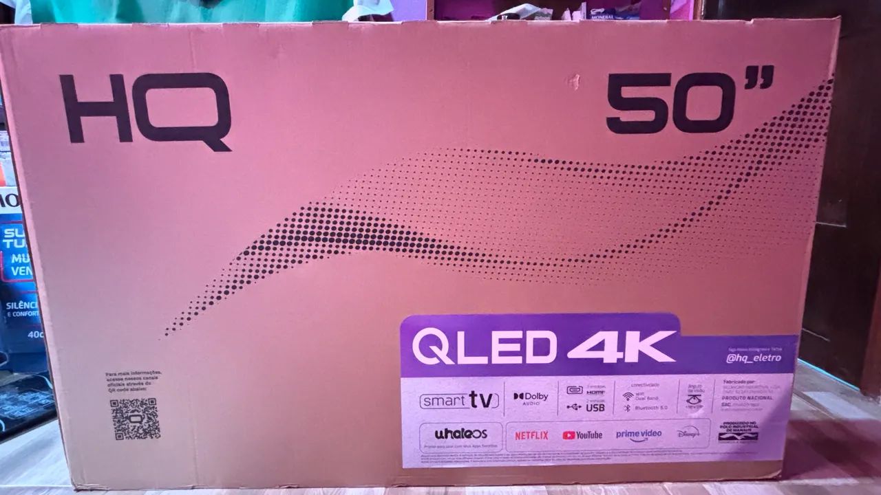 Smart TV HQ QLED 50 Polegadas 4K
